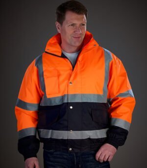 Yoko Hi-Vis Two Tone Bomber Jacket