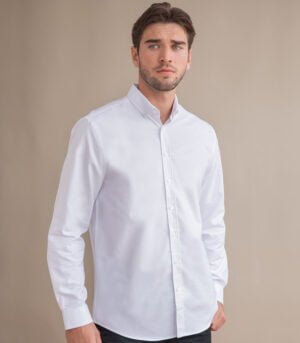 Henbury Modern Long Sleeve Oxford Classic Fit
