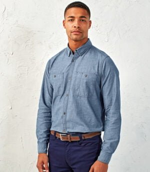Premier Organic Long Sleeve Chambray Shirt