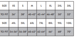 Capture - Freedom Embroidery Orn Plover T-Shirt Size chart